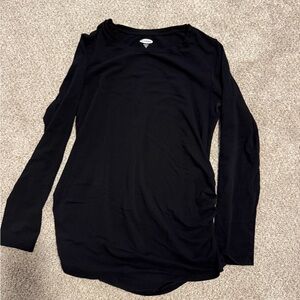 Maternity Black Long Sleeve Women's Tee